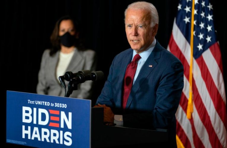 The presumptive Democratic nominee says governors should mandate masks for the next three months to save 40,000 lives