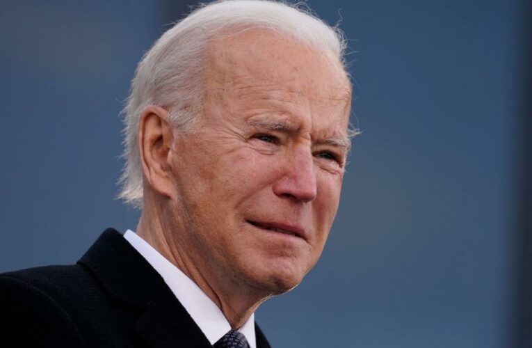 Emotional Joe Biden leaves for Washington