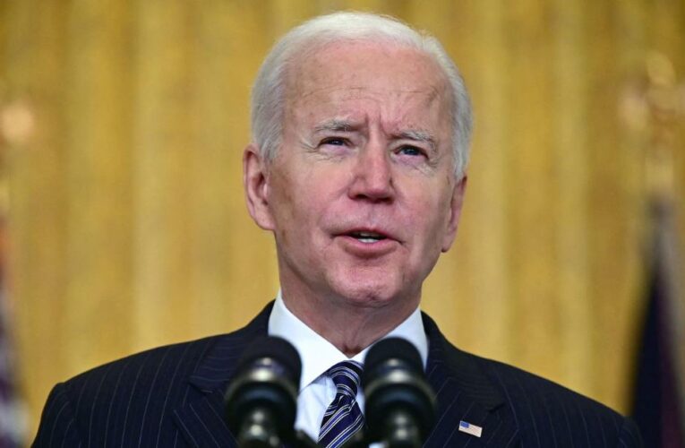 The President says the US will reach his goal of giving 100 million Covid-19 vaccines tomorrow, 58 days into his administration