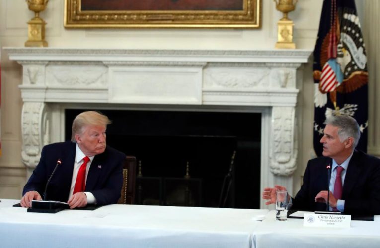 Fact check: CEO shatters Trump’s testing conspiracy theory while sitting beside him