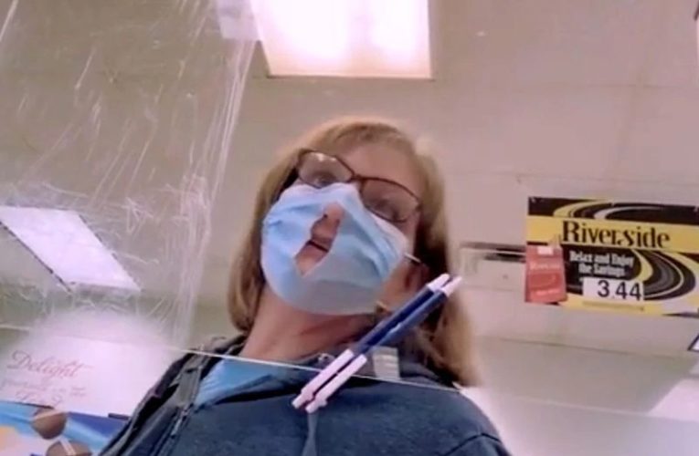 Woman Cuts Hole In Mask To Make It ‘Easier To Breathe’