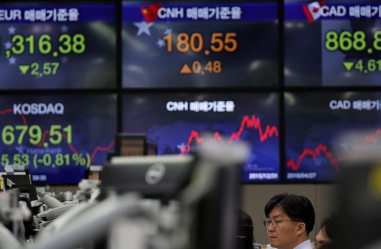 Asian shares track Wall Street retreat on virus rebound fear