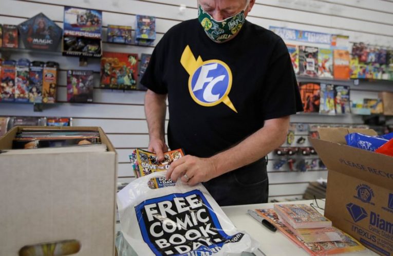 Socked by virus, comic book industry tries to draw next page