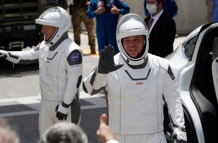 ‘Back in the game’: SpaceX ship blasts off with 2 astronauts