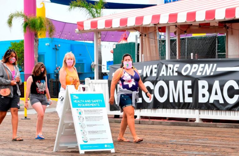 California and Florida are charting different coronavirus paths as cases spike