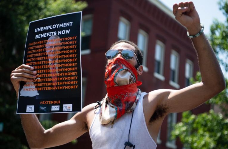 Jobless Americans are anxiously watching as Congress decides whether to extend the extra $600 benefit as the pandemic continues