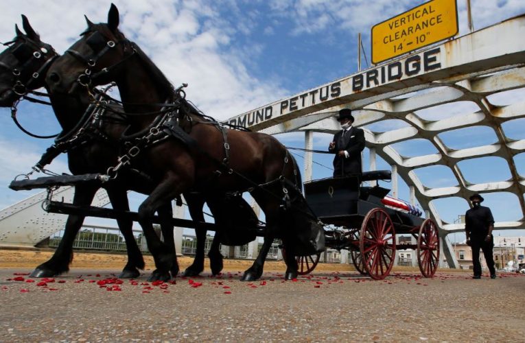 Lewis is first Black lawmaker to lie in state in US Capitol Rotunda