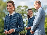 Kate dresses in NHS blue as she and William pay visit to Norfolk hospital
