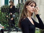 Daisy Edgar-Jones strides out in £1,300 thigh-high boots as she poses for photoshoot for Jimmy Choo