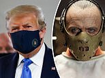Hannibal Lecter or Darth Vader? Trump’s public mask debut sets social media on fire