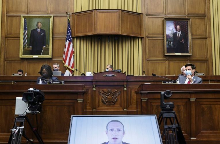 The Latest: Bezos can’t guarantee Amazon uses seller data