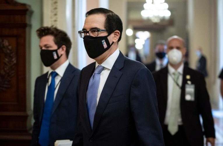 Treasury Secretary Steven Mnuchin said the Democrats’ offer to go down $1 trillion  if the GOP went up $1 trillion was ‘a non-starter’