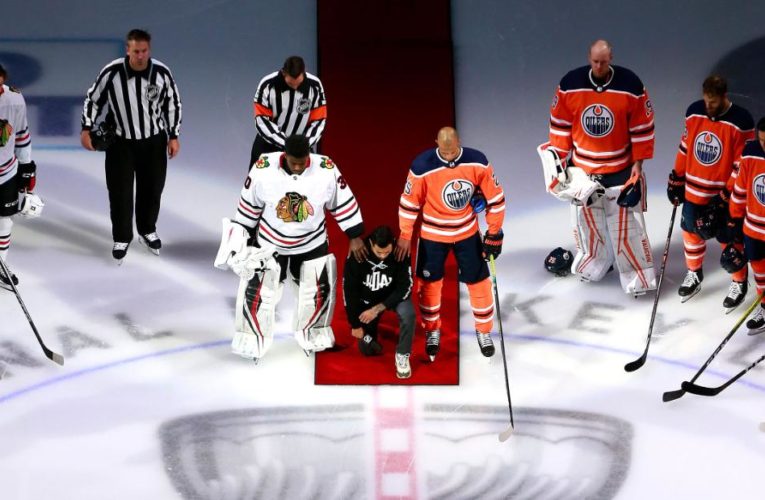 Matt Dumba is first NHL player to kneel during National Anthem