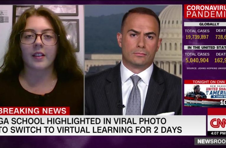 Teen who shared photo of packed high school hallway says she’s receiving threats