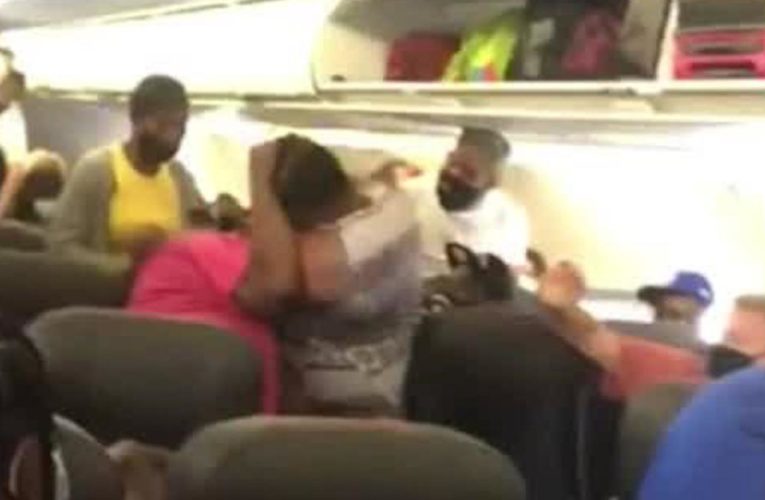 Brawl erupts on airplane over masks