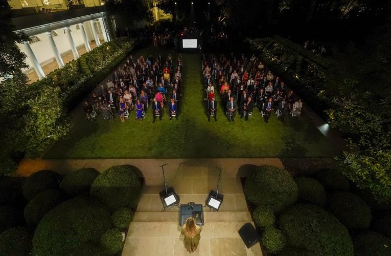 First lady’s Rose Garden speech attendees not all required to get coronavirus tests