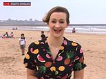 Boy is declared ‘a hero’ after antics in the background of BBC beach report