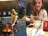 Woman born without arms has mastered playing the cello and eating with chopsticks using her TOES 