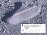 Google Earth user spots ‘400ft ice ship’ sitting off the coast of Antarctica