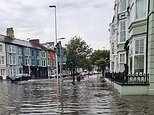 UK Weather: Flash floods as torrential rain hits Wales