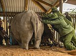 Eggs are harvested from the only two living northern white rhinos