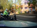 Crook is rammed off his moped after 70mph London police chase