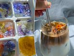 Latte made with Instagram-friendly edible flower ice cubes goes viral on TikTok