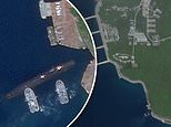 Satellite images capture single Chinese nuclear submarine entering ‘Bond lair’ cave complex