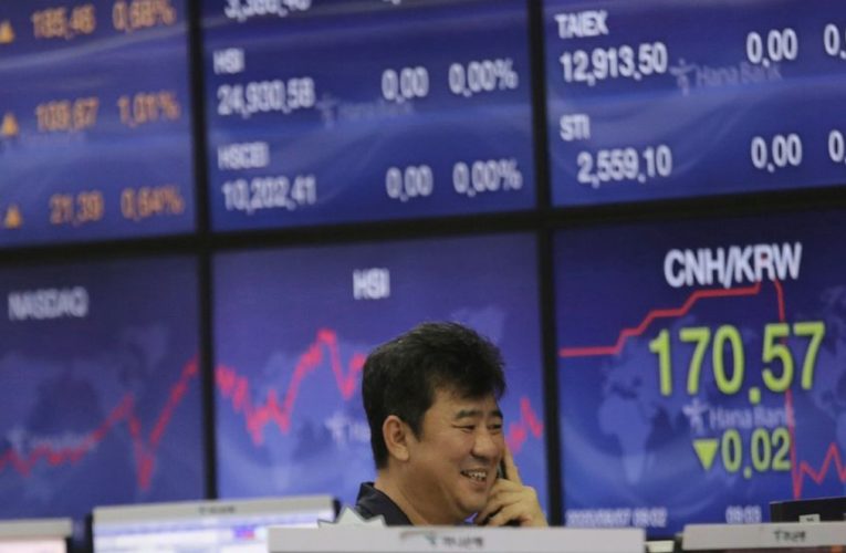 Stocks open slightly lower on Wall Street as aid talks stall
