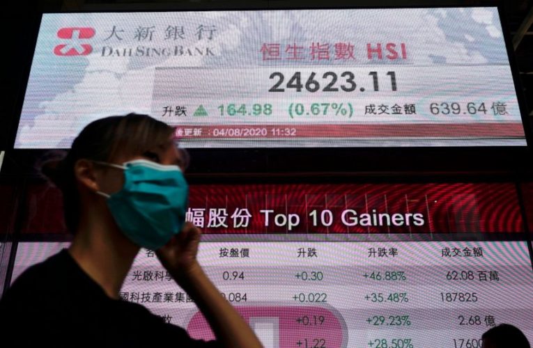 Asian shares fall on jitters over US stimulus, China trade