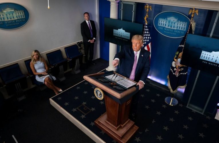 Trump lashes out at Goodyear about its policy on `MAGA’ wear