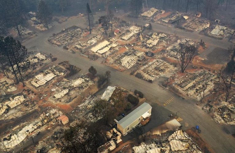 Paradise is on edge as fires burn nearby