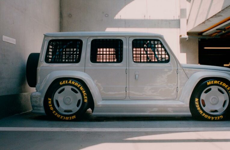 Virgil Abloh remixes a classic Mercedes-Benz to bring an off-roading machine to the racetrack — and the art world