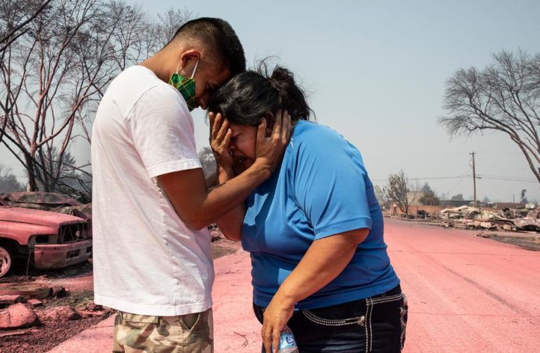 Some communities burned to the ground this week and about 500,000 people have been either ordered to evacuate or warned to be prepared to evacuate