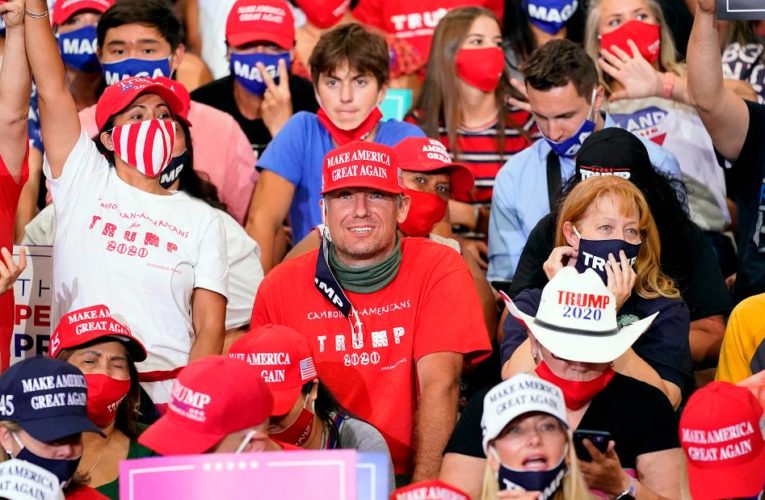 The President offered an example of his refusal to put medical science before politics with a large indoor rally Sunday night that made a mockery of social distancing