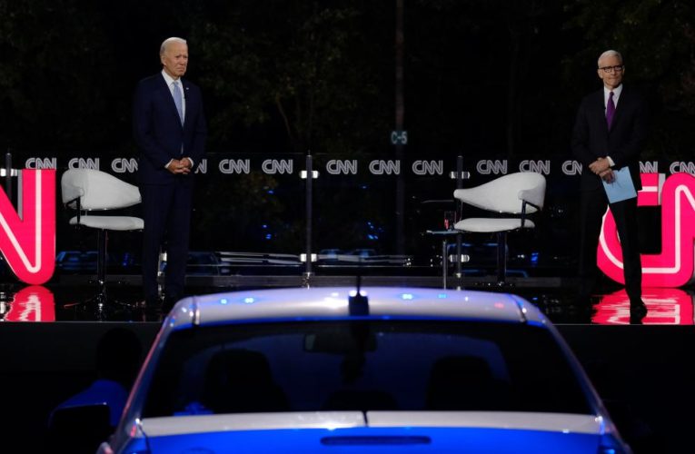 The Democratic nominee framed his campaign against President Trump as “Scranton and Park Avenue”