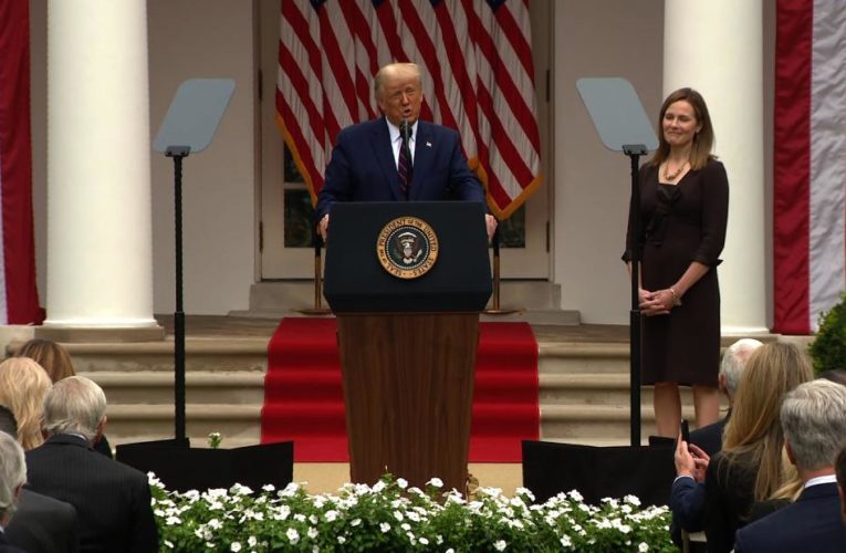 President Trump is nominating the conservative federal appeals court judge to succeed Ruth Bader Ginsburg on the bench