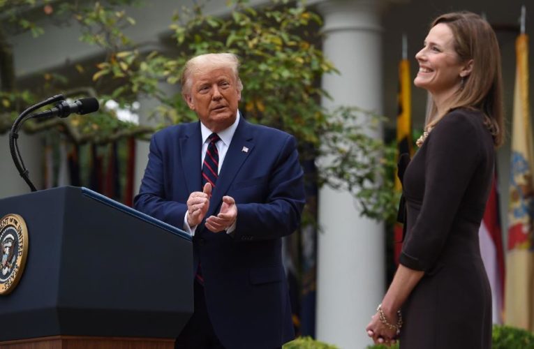 President Trump selects the conservative federal appeals court judge to succeed Ruth Bader Ginsburg on the bench