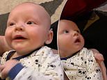 Baby born deaf hears mother’s and father’s voices for first time after having hearing aids fitted