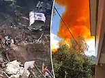 China’s Long March 4B rocket booster explodes and crashes into town