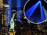 Tribute in Light is beamed out of Lower Manhattan to remember the 19th anniversary of 9/11