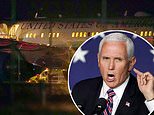 Air Force Two carrying Mike Pence is forced to return to New Hampshire after being hit by BIRDS