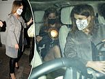 Princess Beatrice and Princess Eugenie don masks as they head on a girls night out
