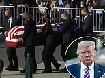 Ruth Bader Ginsburg’s coffin arrives at Supreme Court with Trump to visit Thursday