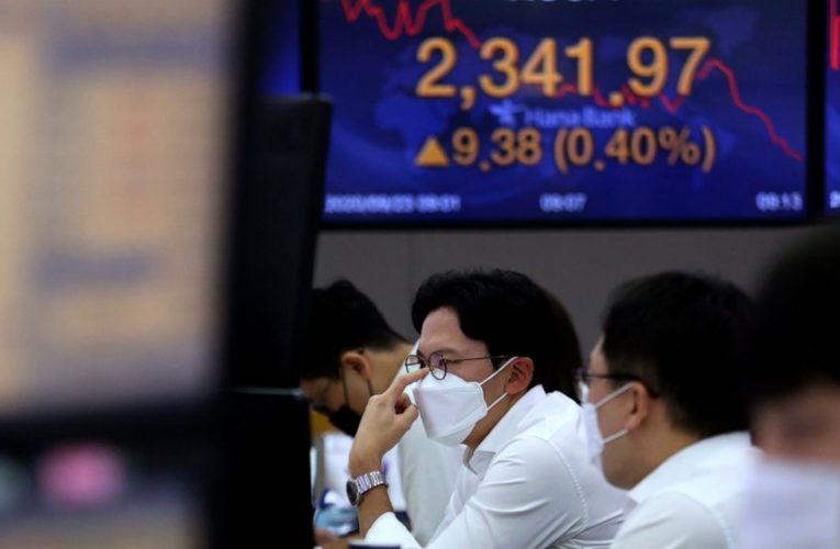 Asian shares fall as caution sets in after Wall St retreat