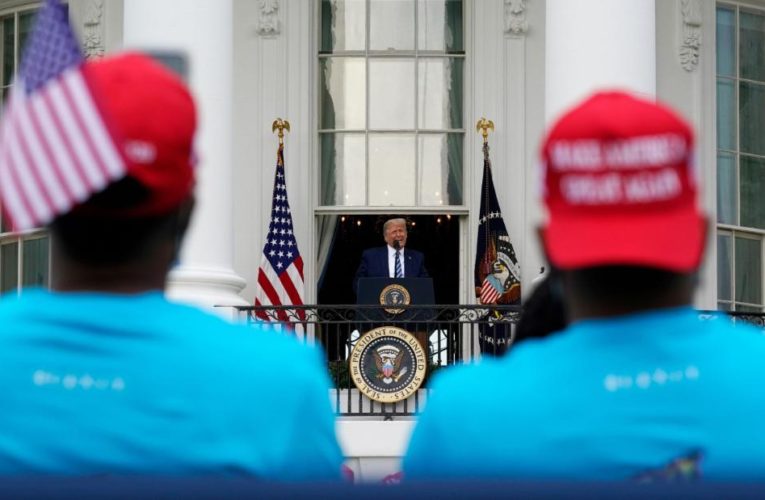 After being sidelined by his Covid-19 diagnosis, the President gave a divisive speech to a crowd of mostly Black and Brown Americans