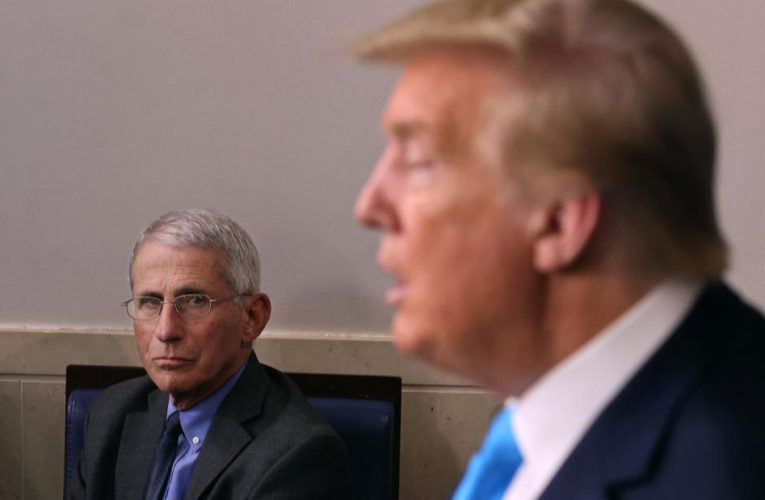 The top US disease expert says his words in a new Trump ad touting the President’s Covid-19 response are ‘out of context’ and were used without his permission