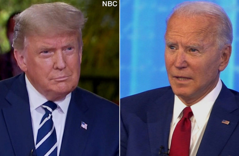 On one channel, voters heard Trump shifting blame and undermining masks. On the other, Biden savaged the President for doing just that.