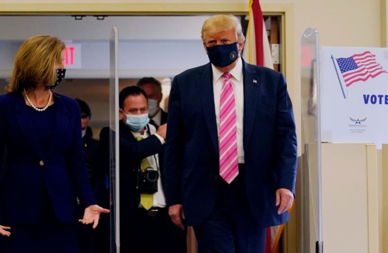 After emerging from voting early in-person in Florida, the President said that method is ‘much more secure’