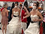 Bride in wedding dress takes a pastor and bridesmaid to ambush her fiance at his job at Target